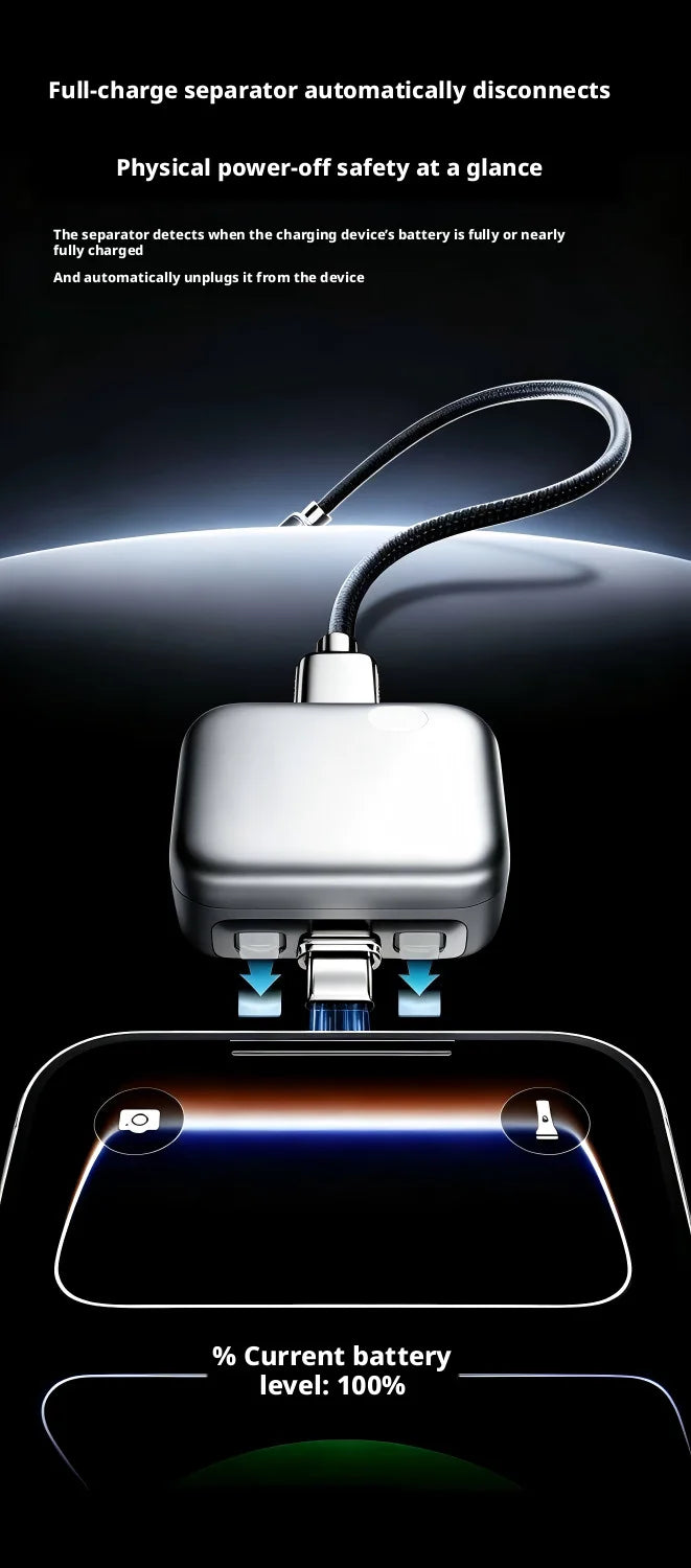 intelligence Full Charge Separator Protect battery health Overcharge protection Auto power-off Suitable for Type-C devices