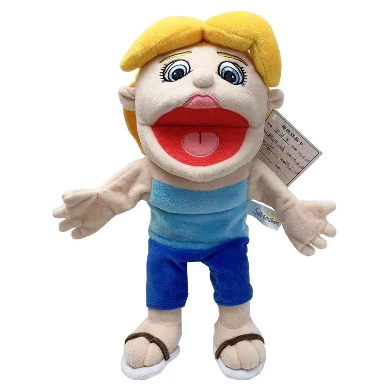 Jeffy Family Hand Puppet Pet Booger Feebee Rocker Zombie Dad Mom Chef Price Police Junior Joseph Cody Penolope Open Mouth Muppet