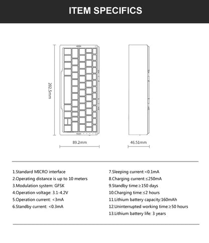 BOW Mini Folding Bluetooth Keyboard Wireless Keypad Support3 Devices With Stand Rechargeable Foldable Keyboard for Phone Tablet