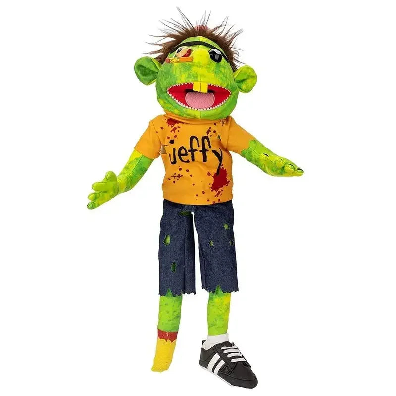 Jeffy Family Hand Puppet Pet Booger Feebee Rocker Zombie Dad Mom Chef Price Police Junior Joseph Cody Penolope Open Mouth Muppet