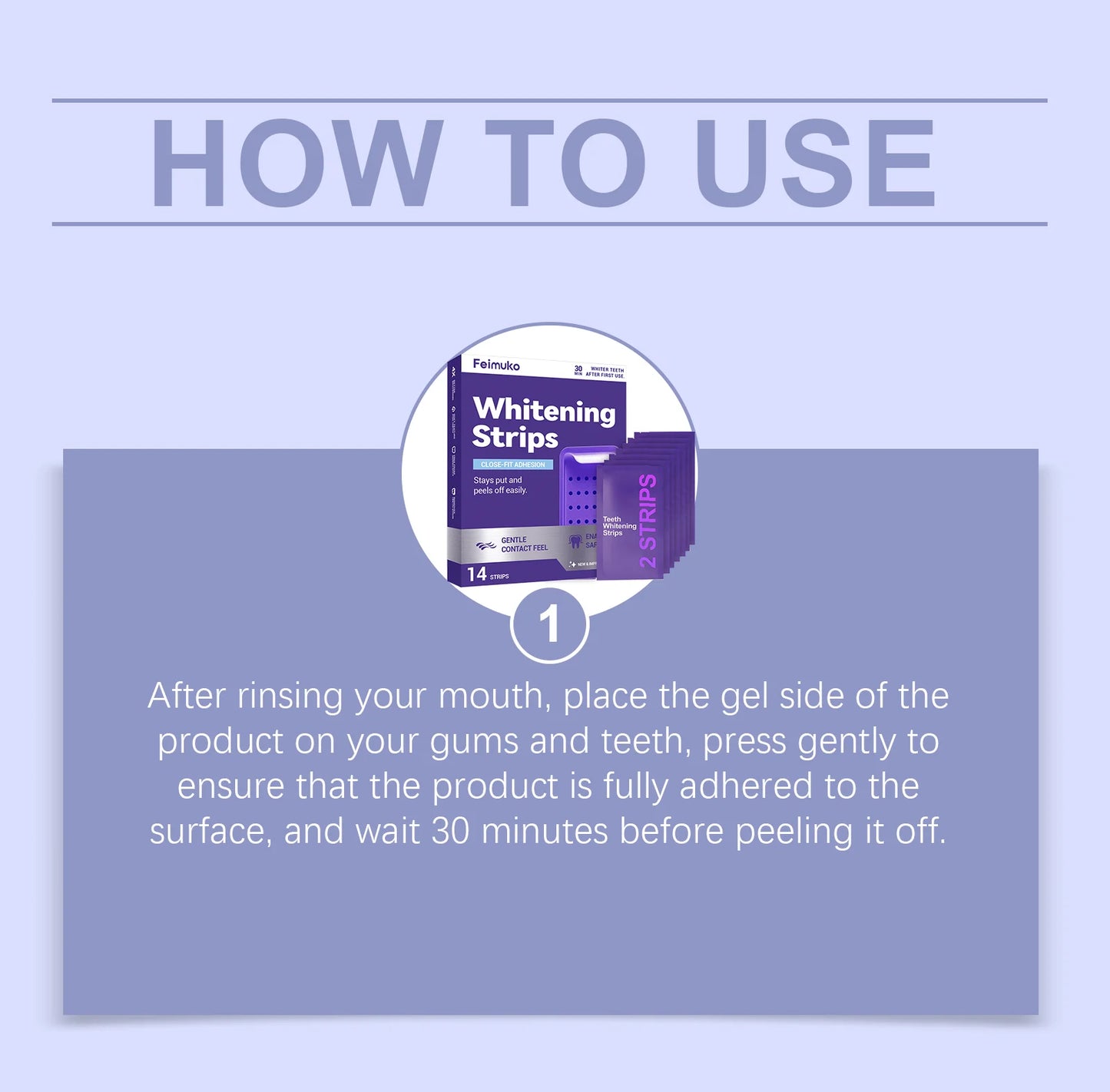 Purple Teeth Whitning Strips Oral Hygiene Mint Fresh Breath Brighten Tooth Bleaching Lasting Oral Care Tooth Brightening Patches