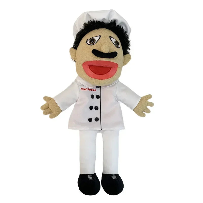Jeffy Family Hand Puppet Pet Booger Feebee Rocker Zombie Dad Mom Chef Price Police Junior Joseph Cody Penolope Open Mouth Muppet