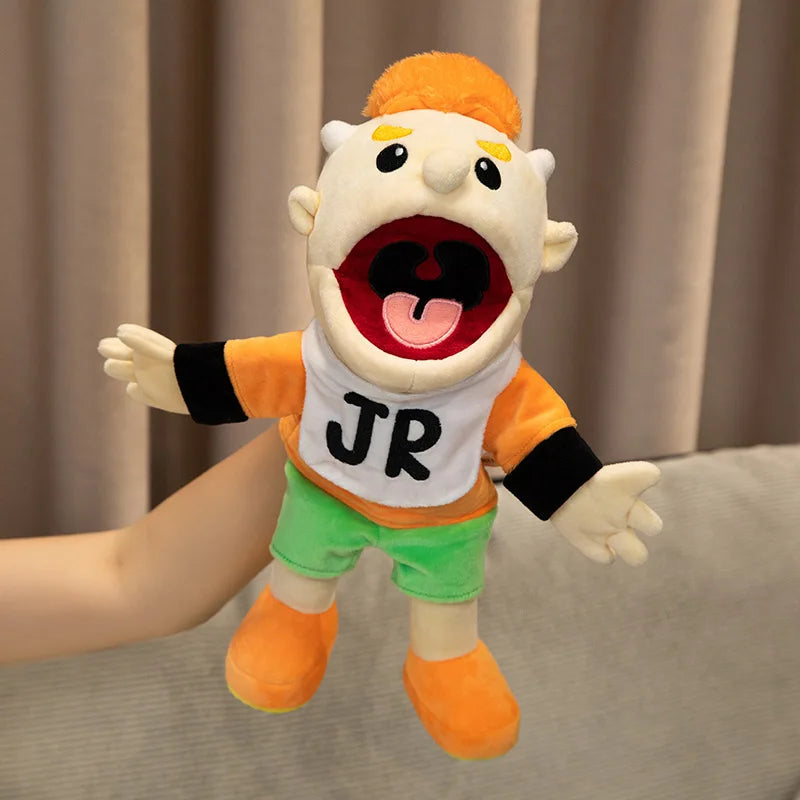 Jeffy Family Hand Puppet Pet Booger Feebee Rocker Zombie Dad Mom Chef Price Police Junior Joseph Cody Penolope Open Mouth Muppet
