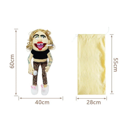 Jeffy Family Hand Puppet Pet Booger Feebee Rocker Zombie Dad Mom Chef Price Police Junior Joseph Cody Penolope Open Mouth Muppet