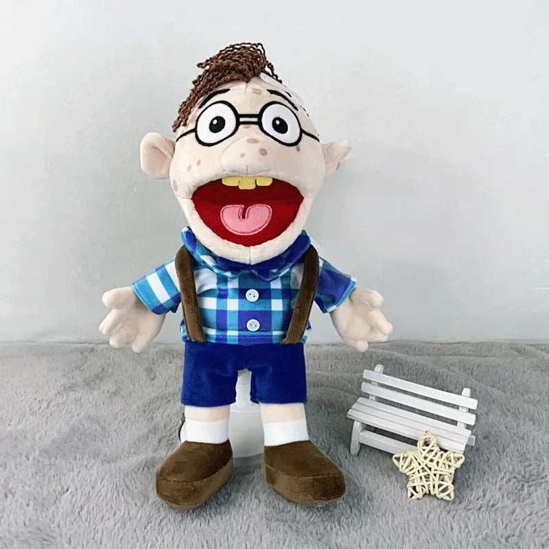 Jeffy Family Hand Puppet Pet Booger Feebee Rocker Zombie Dad Mom Chef Price Police Junior Joseph Cody Penolope Open Mouth Muppet