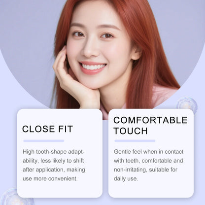 Purple Teeth Whitning Strips Oral Hygiene Mint Fresh Breath Brighten Tooth Bleaching Lasting Oral Care Tooth Brightening Patches