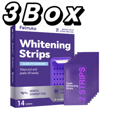 Purple Teeth Whitning Strips Oral Hygiene Mint Fresh Breath Brighten Tooth Bleaching Lasting Oral Care Tooth Brightening Patches