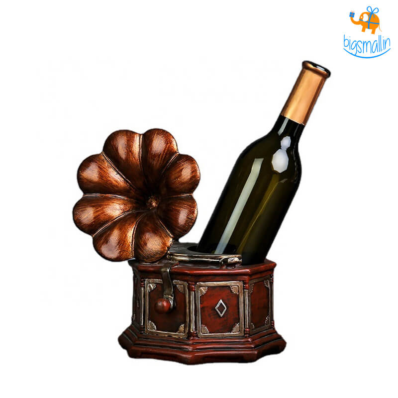 Retro Gramophone Wine Bottle Holder
